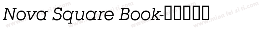 Nova Square Book字体转换